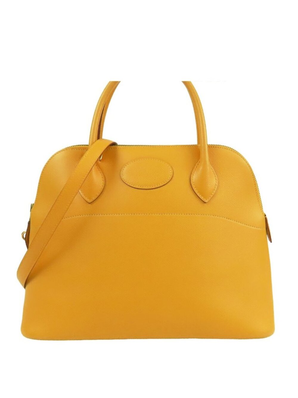 Hermes Bolide 31 Jaune Gold Courchevel 2-Way Shoulder Bag